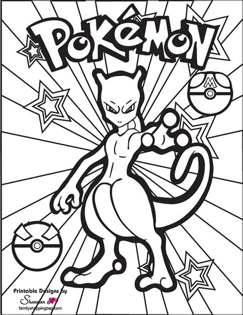 Pokemon Coloring pages for kids (Free PDF printables)